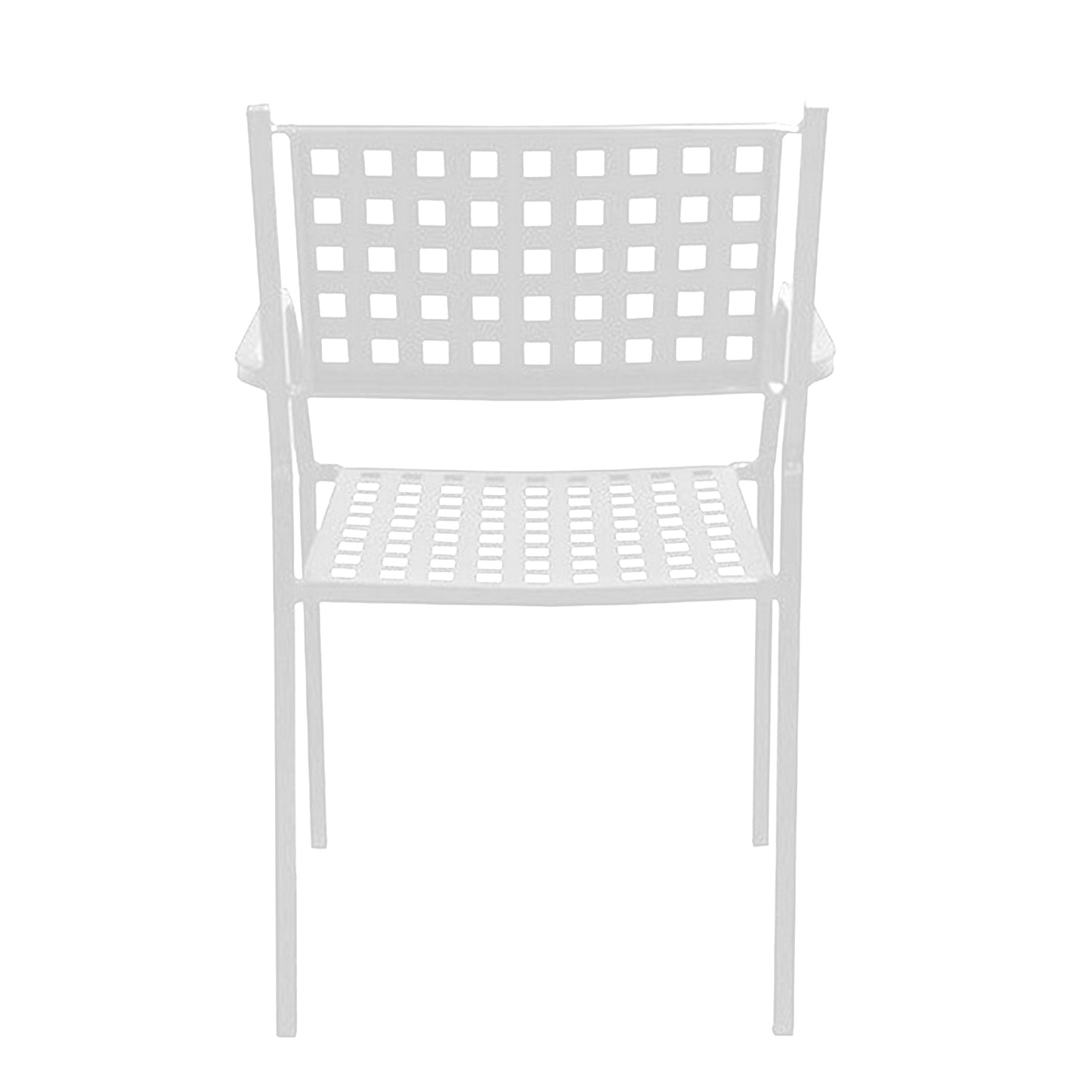 Πολυθρόνα Κήπου ArteLibre MONTU Λευκό Μέταλλο 54x51x84cm - Hippiehome.gr