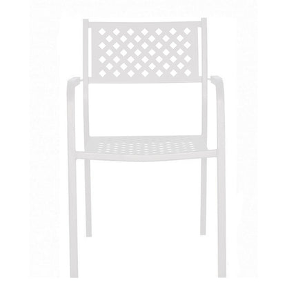 Πολυθρόνα Κήπου ArteLibre MONTU Λευκό Μέταλλο 54x51x84cm - Hippiehome.gr