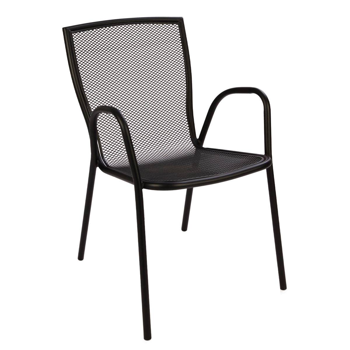 Πολυθρόνα Κήπου ArteLibre ANUKE Μαύρο Μέταλλο 54x62x89cm - Hippiehome.gr