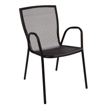 Πολυθρόνα Κήπου ArteLibre ANUKE Μαύρο Μέταλλο 54x62x89cm - Hippiehome.gr