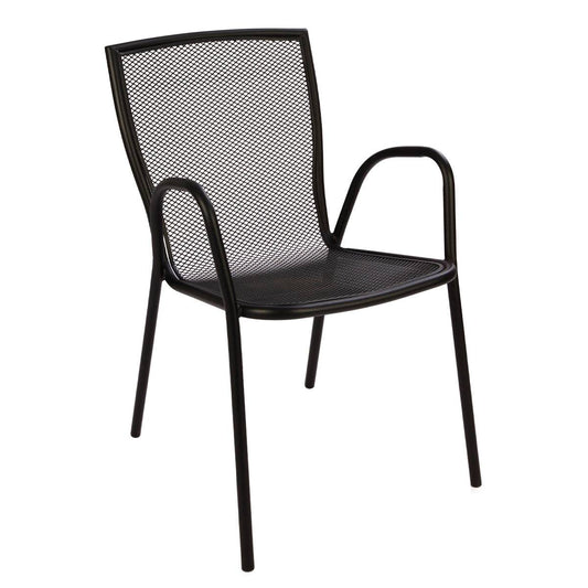 Πολυθρόνα Κήπου ArteLibre ANUKE Μαύρο Μέταλλο 54x62x89cm - Hippiehome.gr