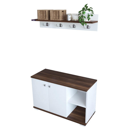 Έπιπλο Εισόδου ArteLibre FURAHA Καρυδί Μοριοσανίδα 90x33x52.2cm - Hippiehome.gr