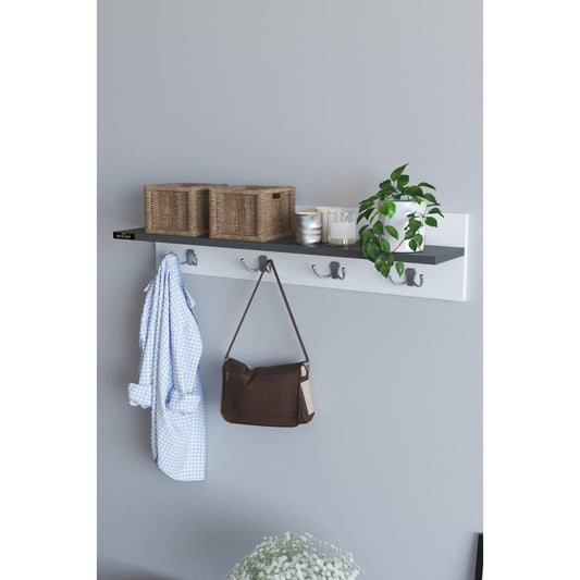 Ράφι Τοίχου ArteLibre LERATO Ανθρακί Μοριοσανίδα 90x17x25cm - Hippiehome.gr