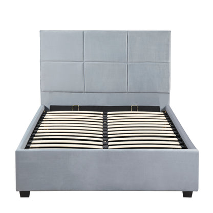 Κρεβάτι Μονό ArteLibre CLOUDREST Γκρι Ύφασμα 214x127.5x109cm (Στρώμα 120x200cm) - Hippiehome.gr