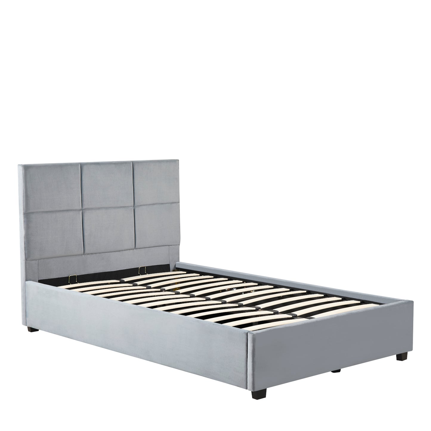 Κρεβάτι Μονό ArteLibre CLOUDREST Γκρι Ύφασμα 214x127.5x109cm (Στρώμα 120x200cm) - Hippiehome.gr