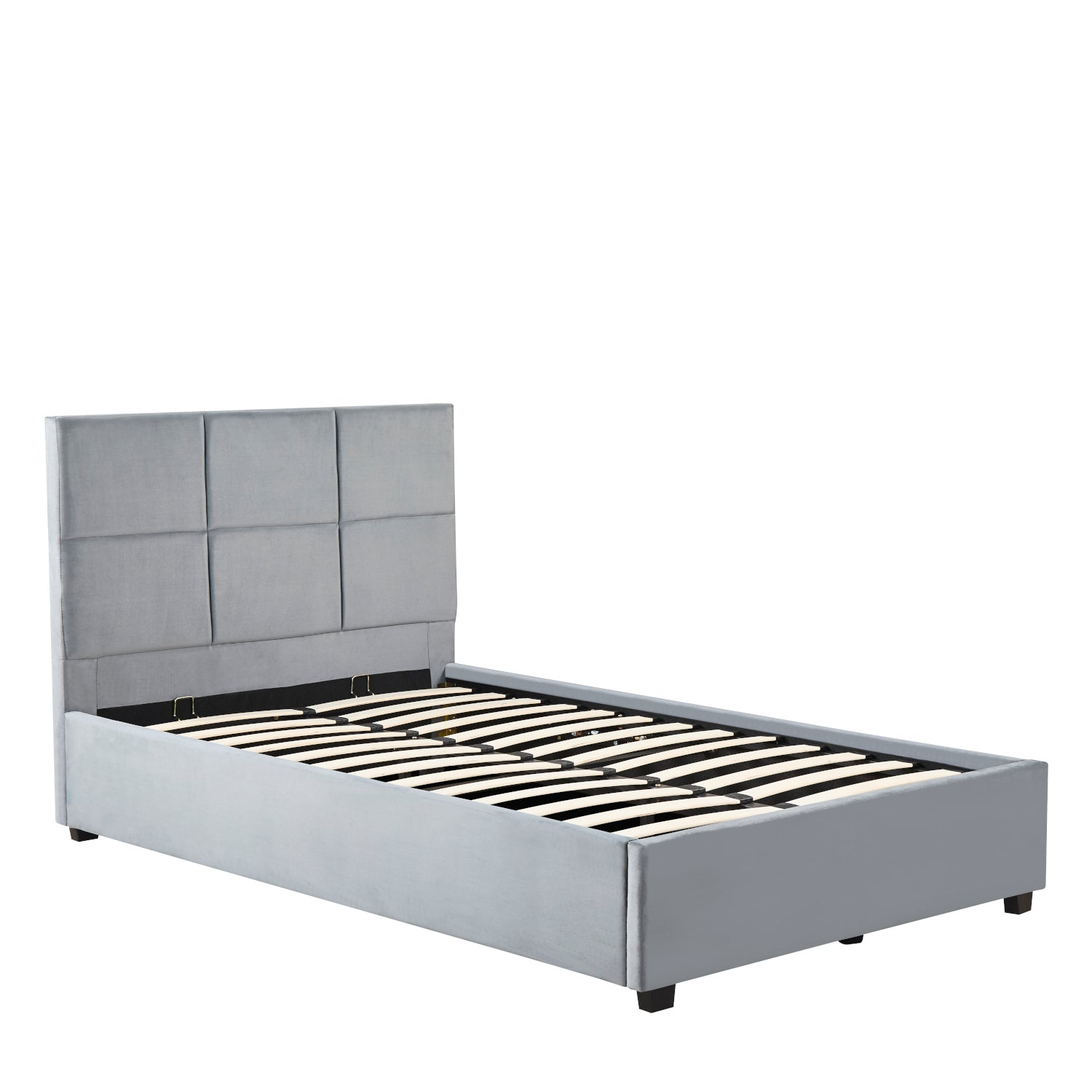 Κρεβάτι Μονό ArteLibre CLOUDREST Γκρι Ύφασμα 214x127.5x109cm (Στρώμα 120x200cm) - Hippiehome.gr