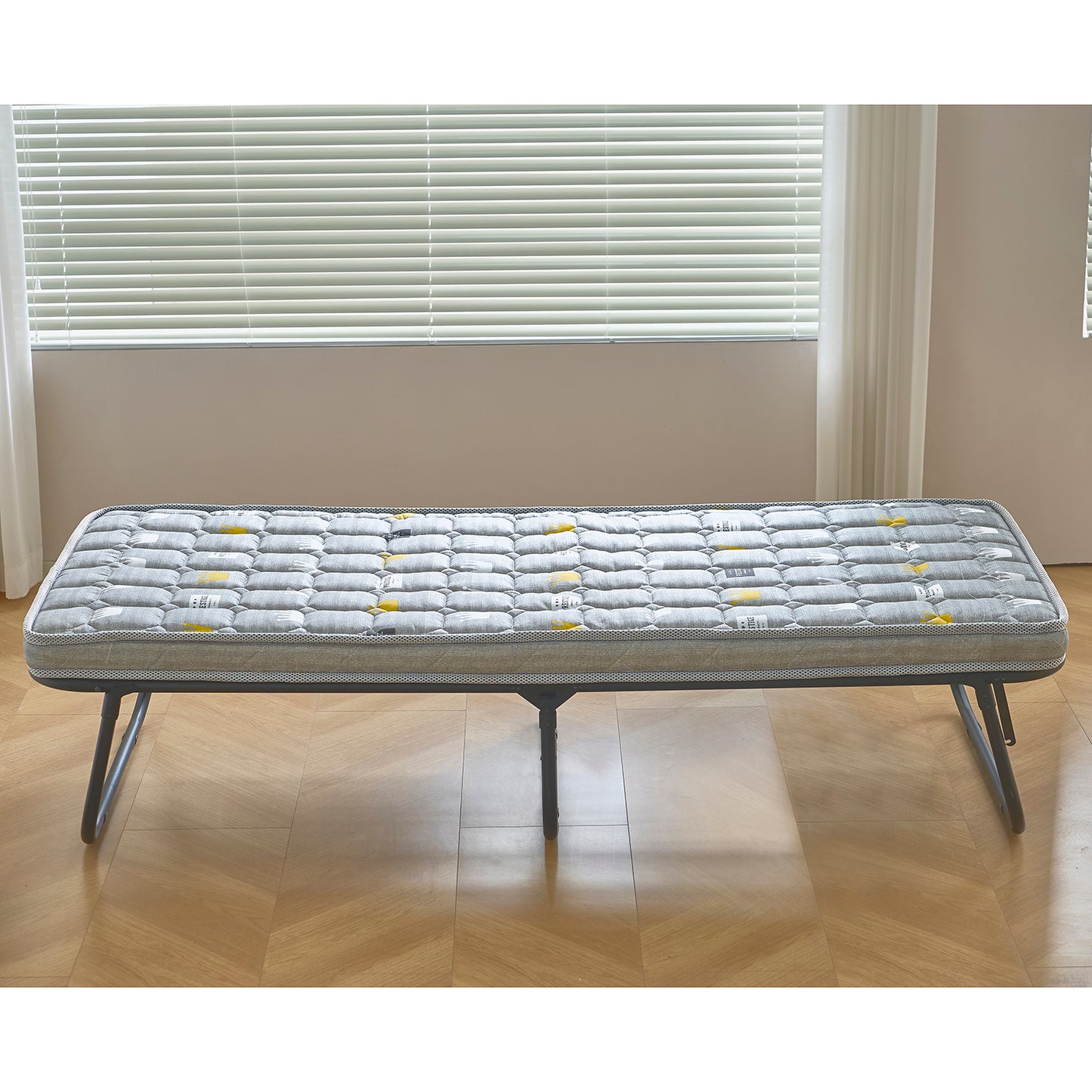 Κρεβάτι Σπαστό ArteLibre FLEXREST Με Στρώμα Πάχους 12cm Μαύρο Μέταλλο 180x80x33cm - Hippiehome.gr