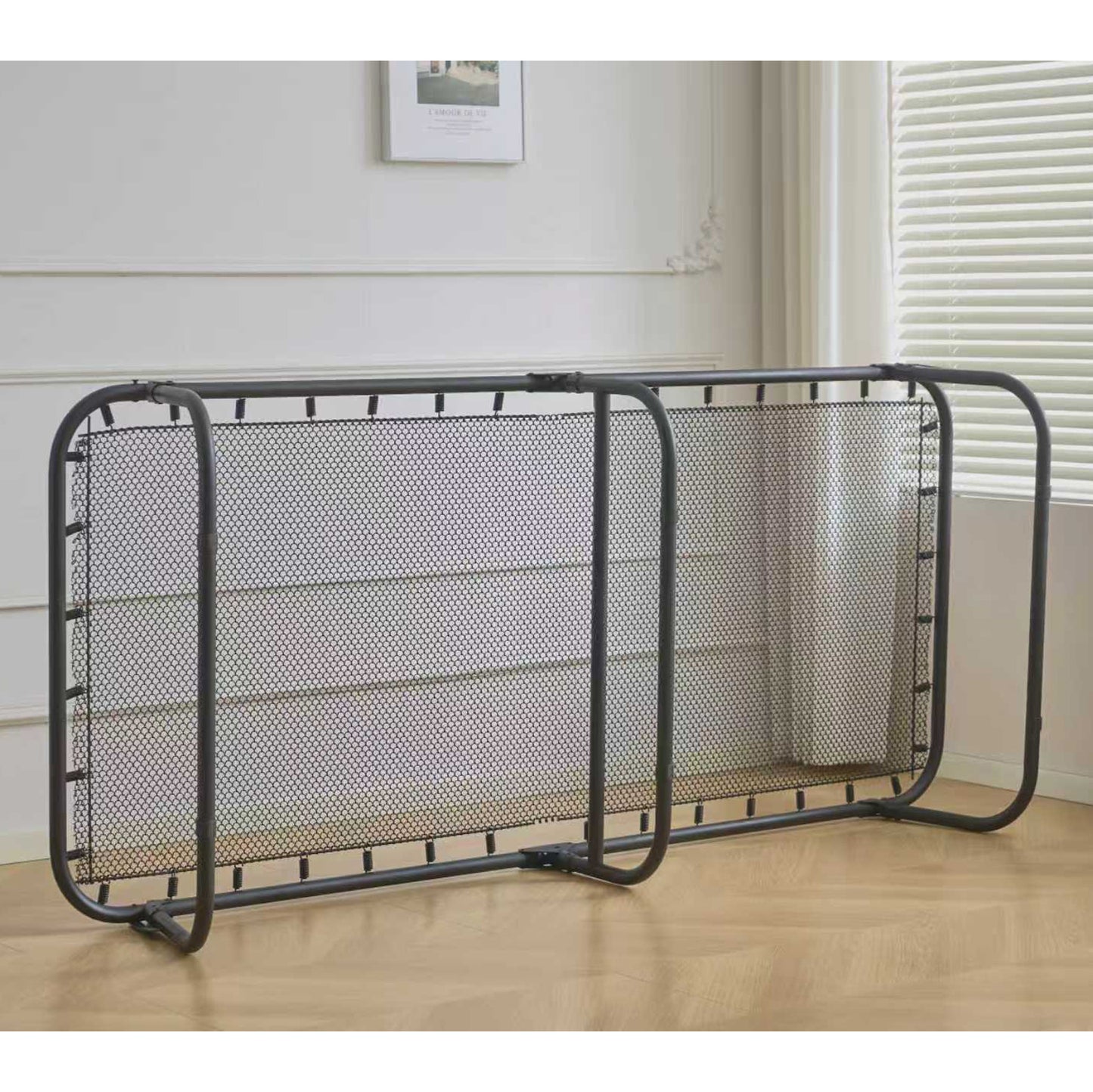 Κρεβάτι Σπαστό ArteLibre FLEXREST Με Στρώμα Πάχους 12cm Μαύρο Μέταλλο 180x80x33cm - Hippiehome.gr