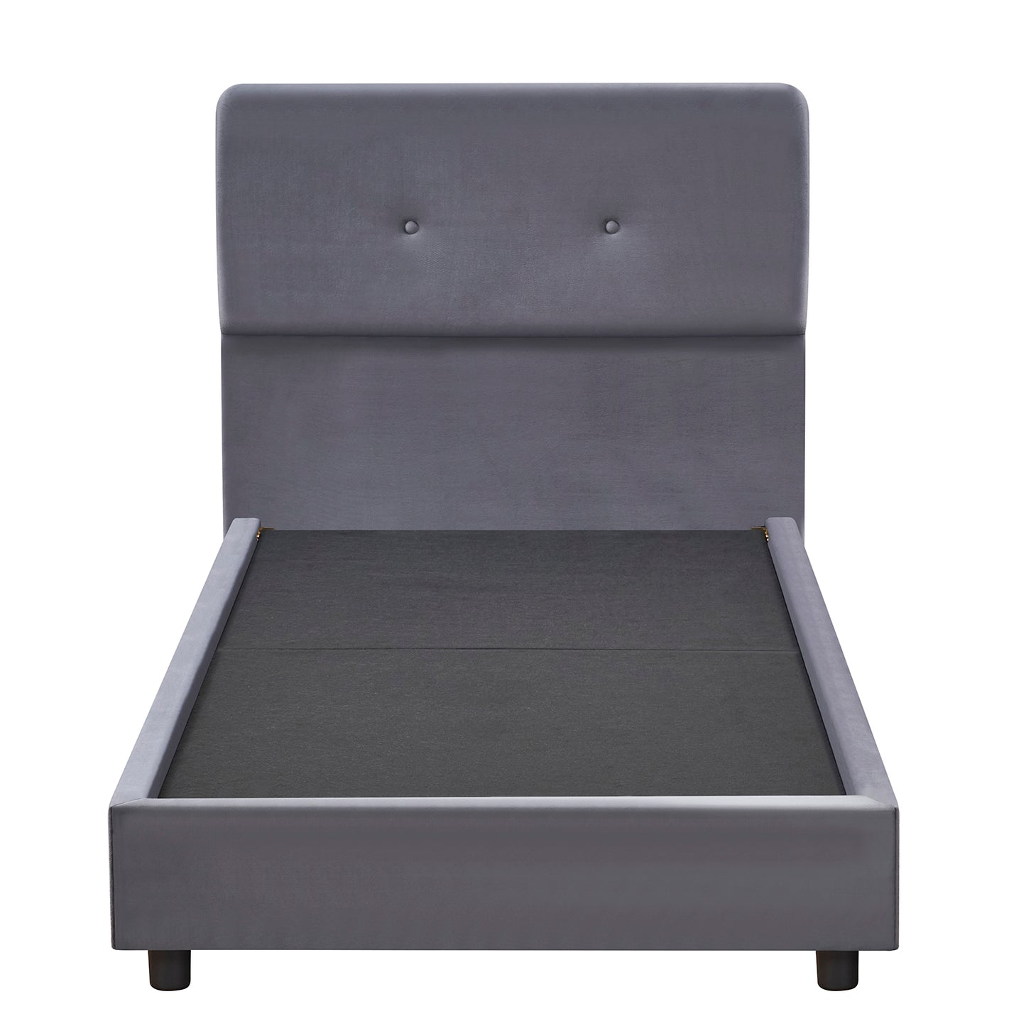 Κρεβάτι Μονό ArteLibre TAMAHAWK Γκρι Ύφασμα Για Στρώμα 90x200cm - Hippiehome.gr