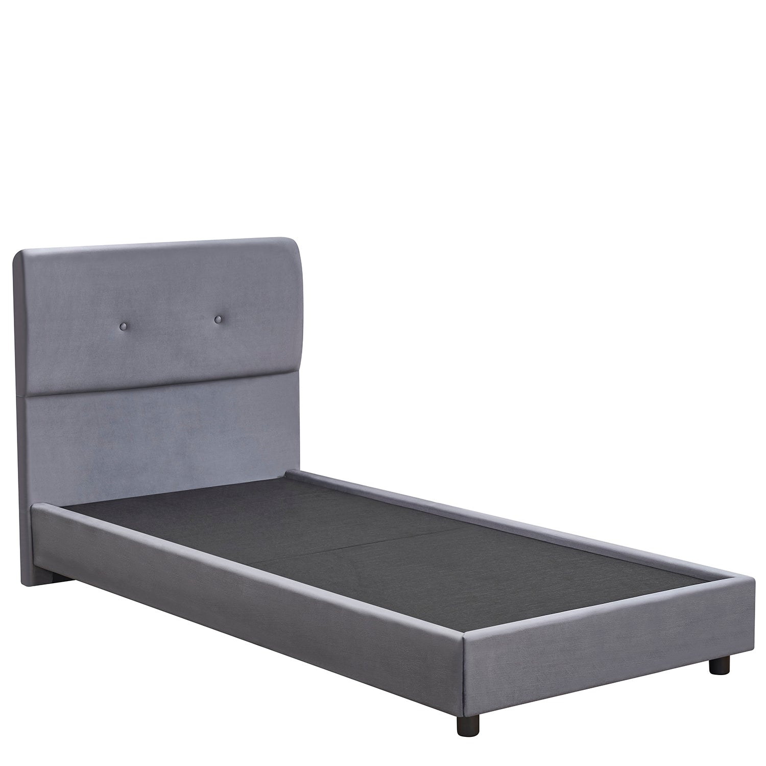 Κρεβάτι Μονό ArteLibre TAMAHAWK Γκρι Ύφασμα Για Στρώμα 90x200cm - Hippiehome.gr