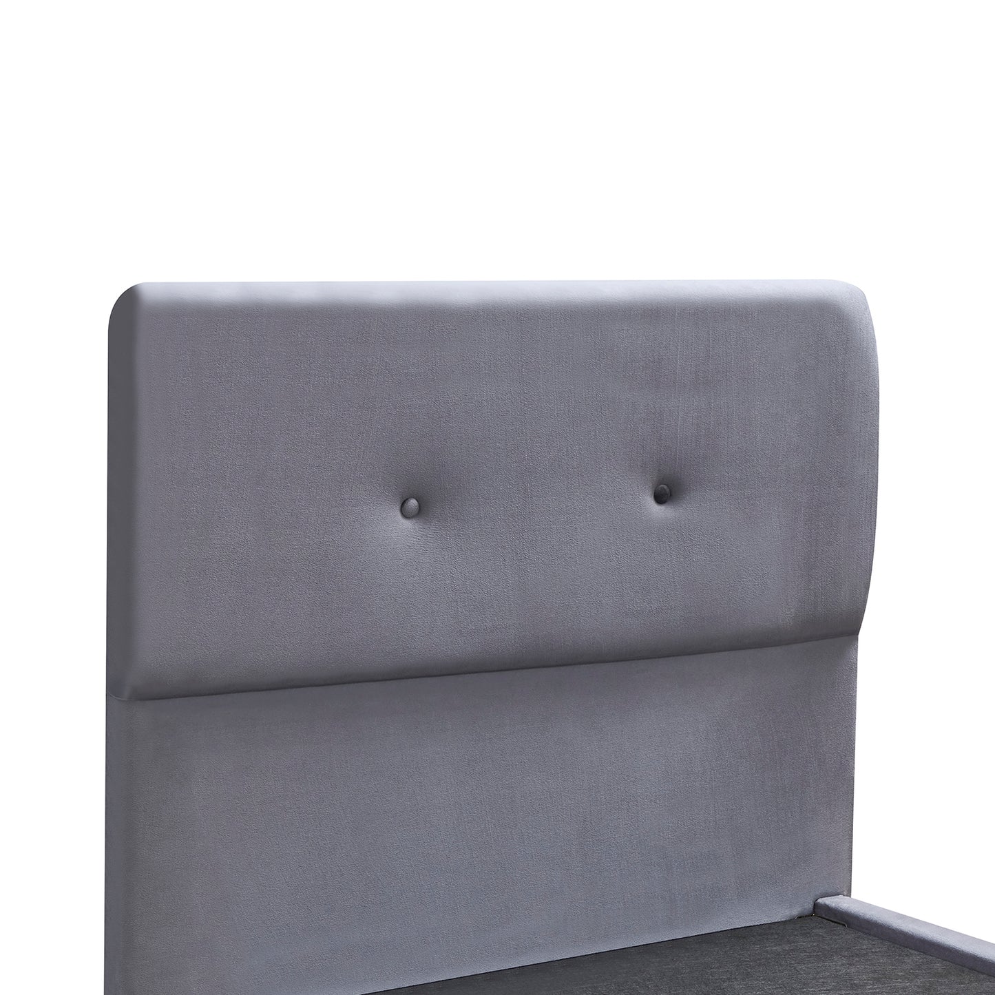 Κρεβάτι Μονό ArteLibre TAMAHAWK Γκρι Ύφασμα Για Στρώμα 90x200cm - Hippiehome.gr