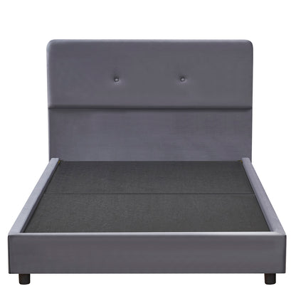 Κρεβάτι Ημίδιπλο ArteLibre TAMAHAWK Γκρι Ύφασμα Για Στρώμα 120x200cm - Hippiehome.gr