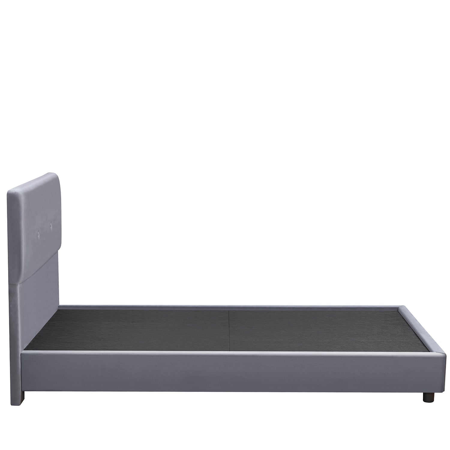 Κρεβάτι Ημίδιπλο ArteLibre TAMAHAWK Γκρι Ύφασμα Για Στρώμα 120x200cm - Hippiehome.gr