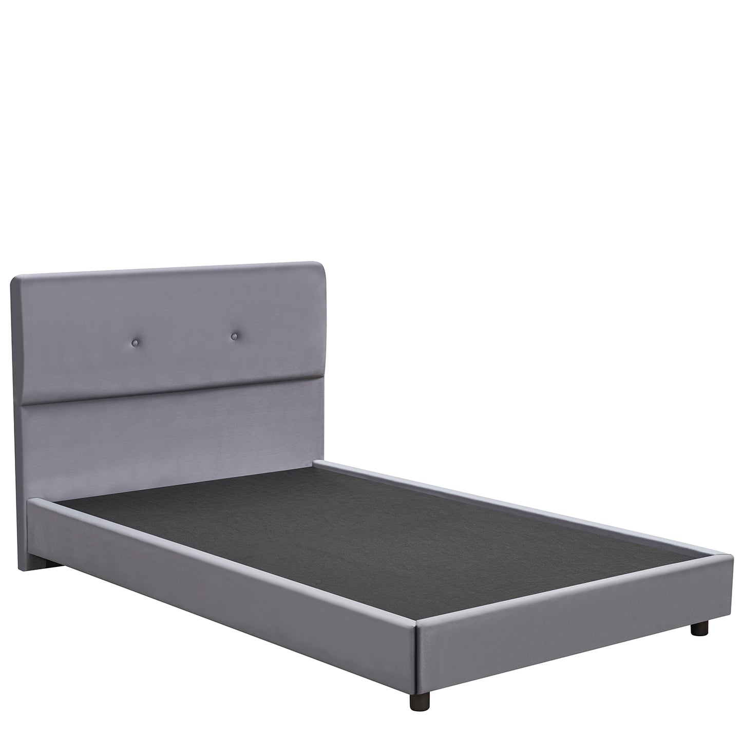 Κρεβάτι Ημίδιπλο ArteLibre TAMAHAWK Γκρι Ύφασμα Για Στρώμα 120x200cm - Hippiehome.gr