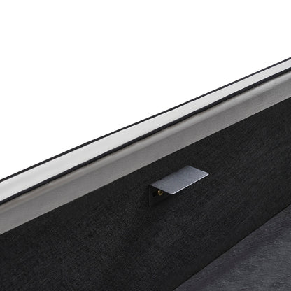 Κρεβάτι Υπέρδιπλο ArteLibre WICHITA Γκρι Ύφασμα Για Στρώμα 160x200cm - Hippiehome.gr