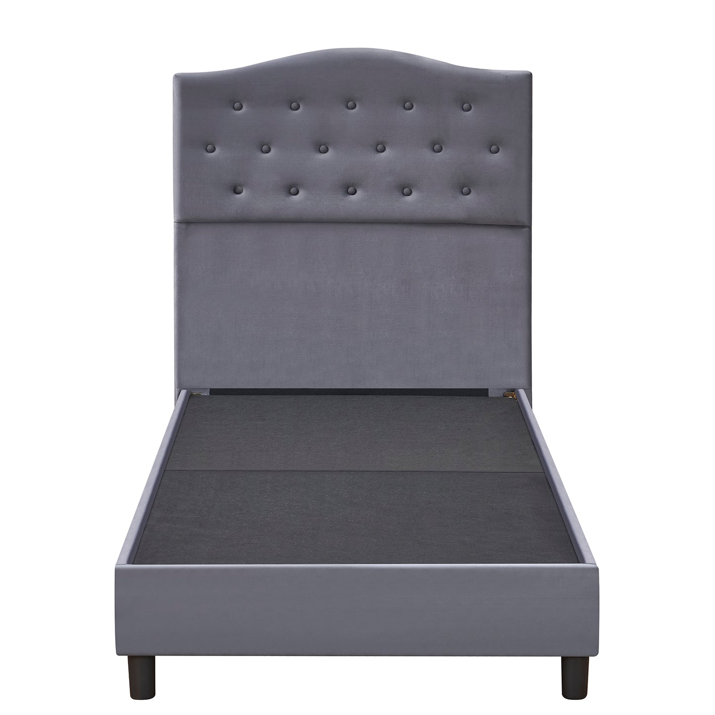 Κρεβάτι Μονό ArteLibre JUNIPER Γκρι Ύφασμα Για Στρώμα 90x200cm - Hippiehome.gr