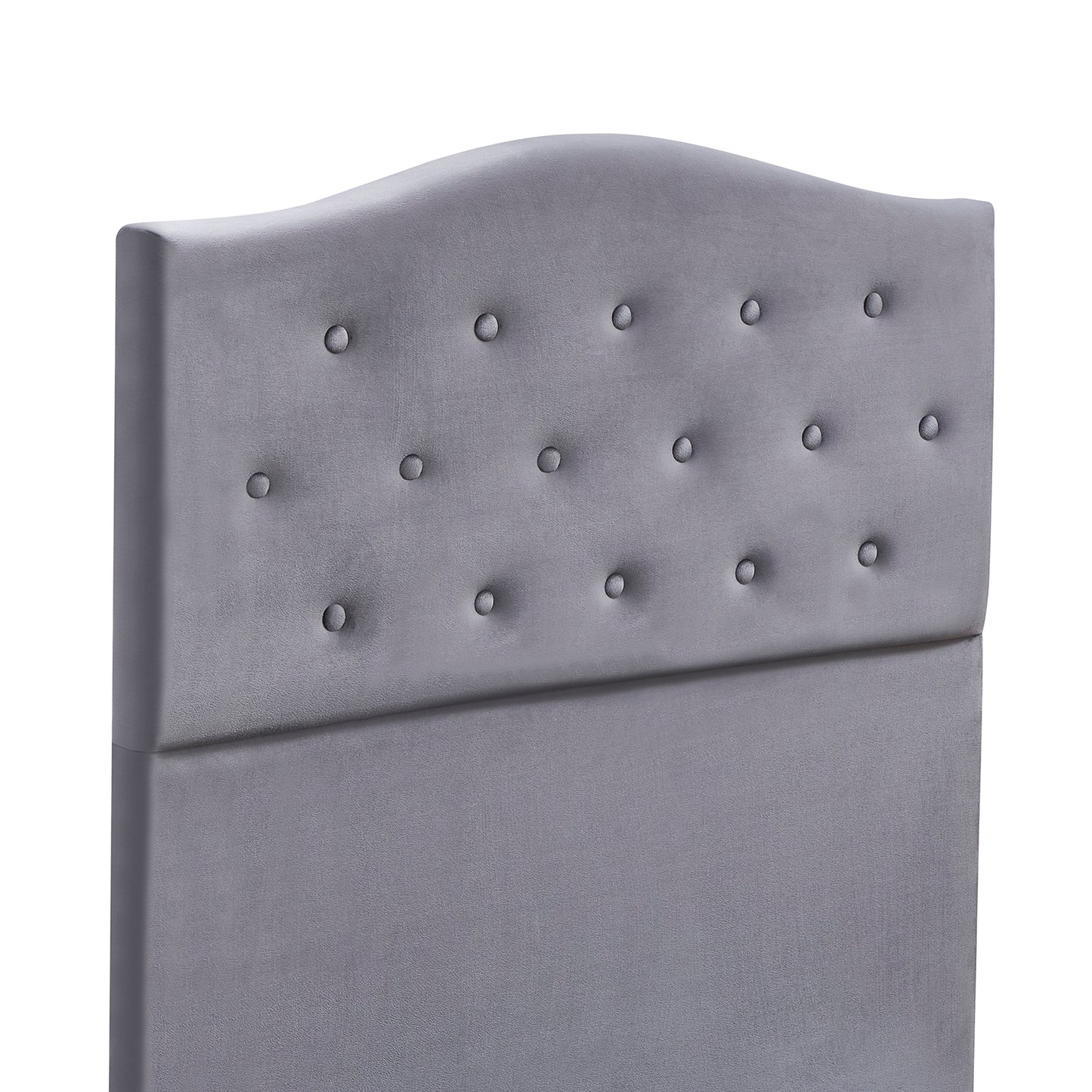 Κρεβάτι Μονό ArteLibre JUNIPER Γκρι Ύφασμα Για Στρώμα 90x200cm - Hippiehome.gr