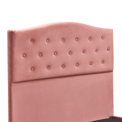 Κρεβάτι Ημίδιπλο ArteLibre JUNIPER Σάπιο Μήλο Ύφασμα Για Στρώμα 120x200cm - Hippiehome.gr