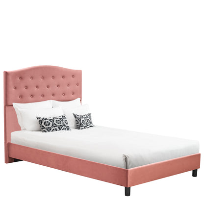 Κρεβάτι Ημίδιπλο ArteLibre JUNIPER Σάπιο Μήλο Ύφασμα Για Στρώμα 120x200cm - Hippiehome.gr