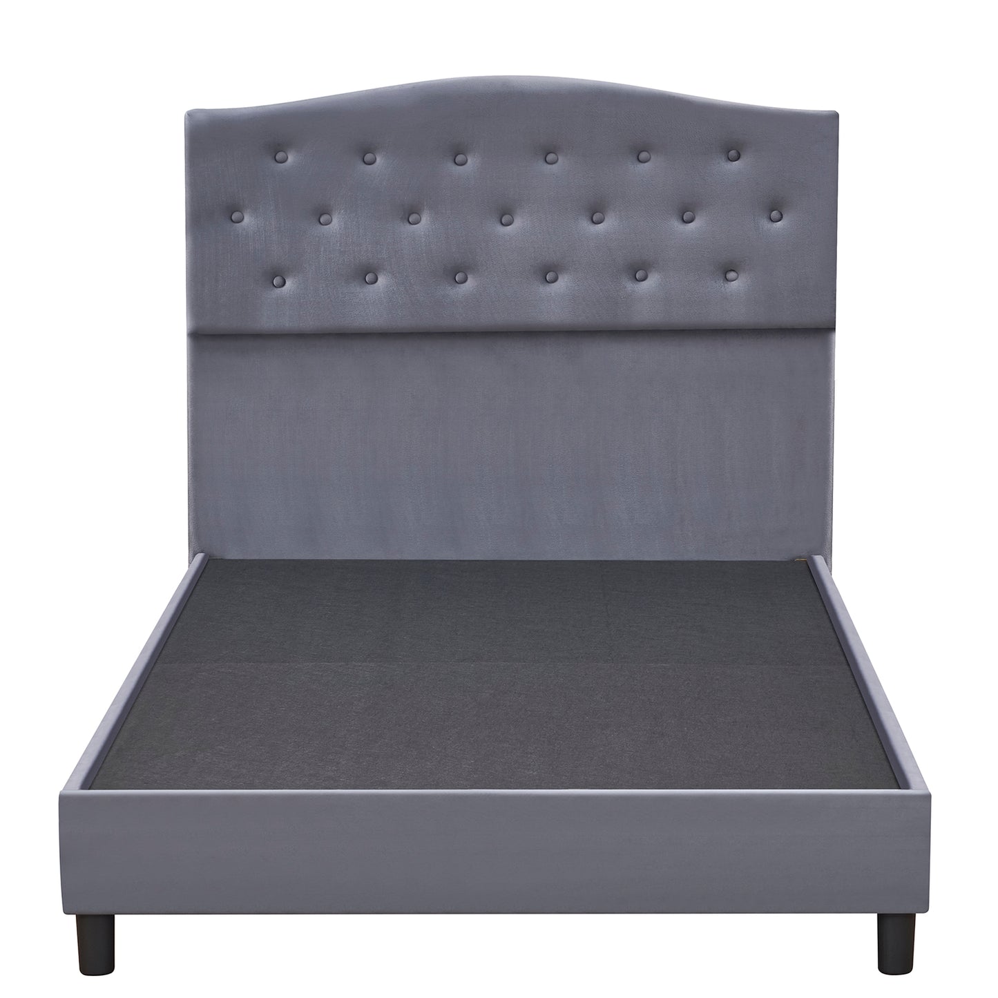 Κρεβάτι Ημίδιπλο ArteLibre JUNIPER Γκρι Ύφασμα Για Στρώμα 120x200cm - Hippiehome.gr