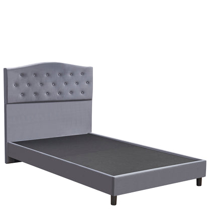 Κρεβάτι Ημίδιπλο ArteLibre JUNIPER Γκρι Ύφασμα Για Στρώμα 120x200cm - Hippiehome.gr