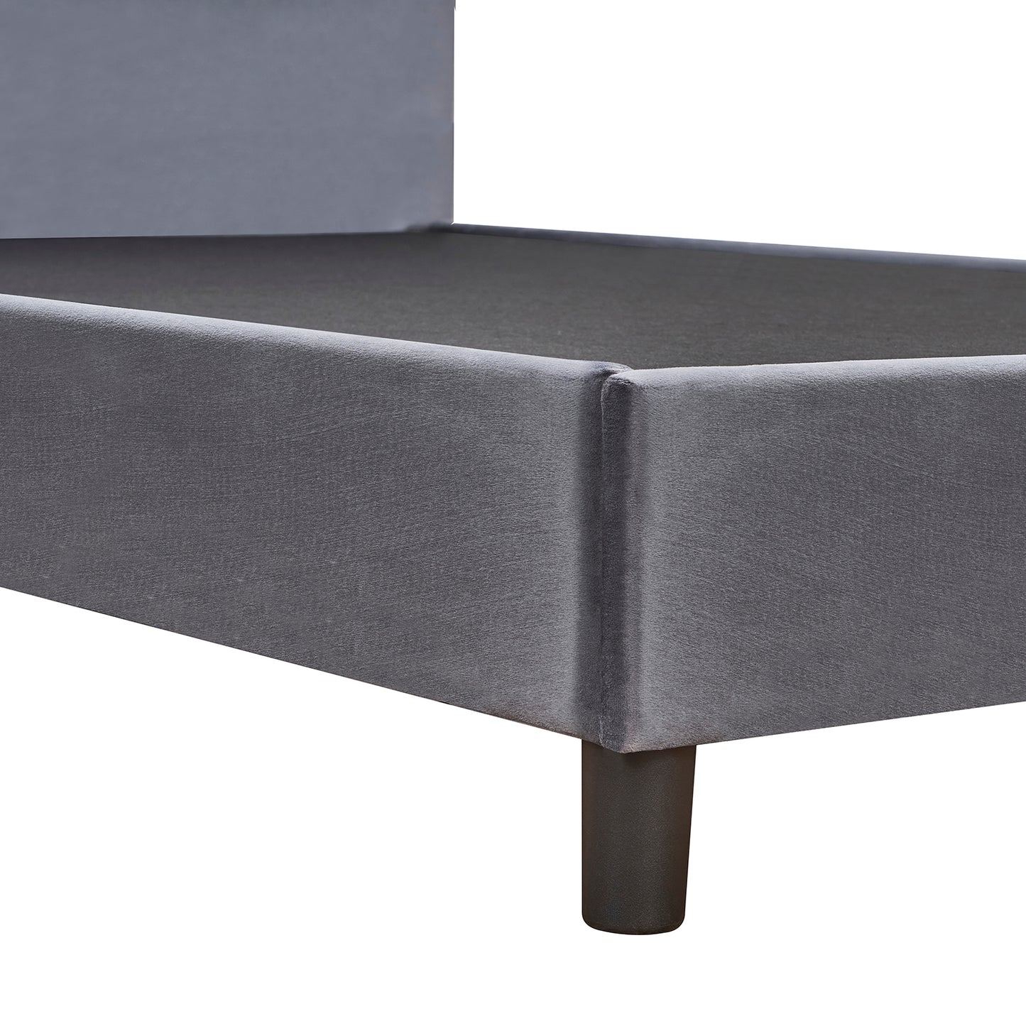 Κρεβάτι Ημίδιπλο ArteLibre JUNIPER Γκρι Ύφασμα Για Στρώμα 120x200cm - Hippiehome.gr