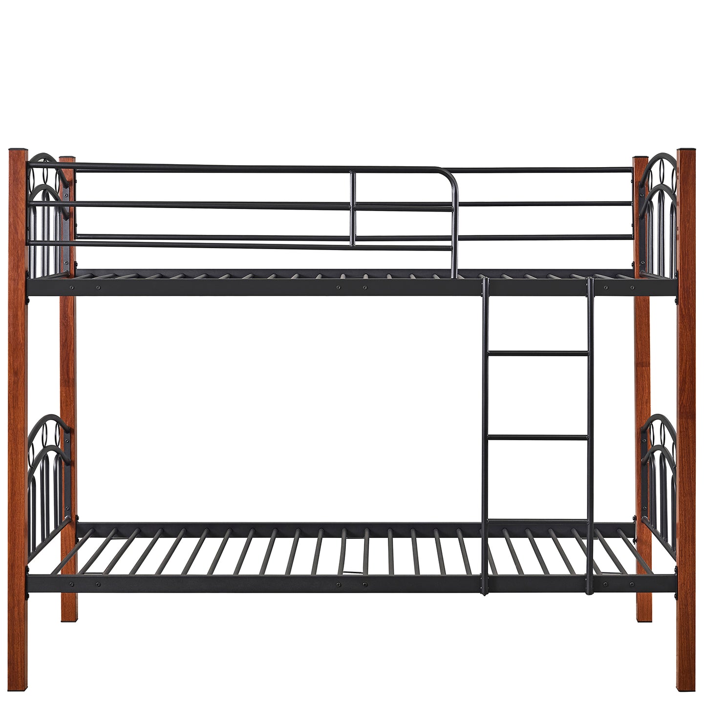 Κουκέτα ArteLibre KETCHUM Μαύρο/Καρυδί Για Στρώμα 90x190cm - Hippiehome.gr