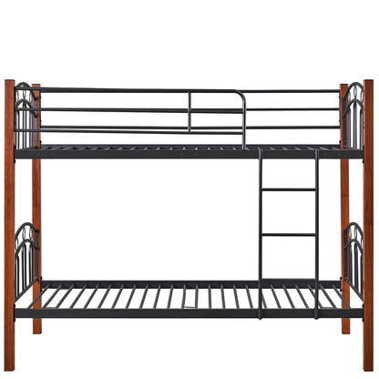 Κουκέτα ArteLibre KETCHUM Μαύρο/Καρυδί Για Στρώμα 90x190cm - Hippiehome.gr