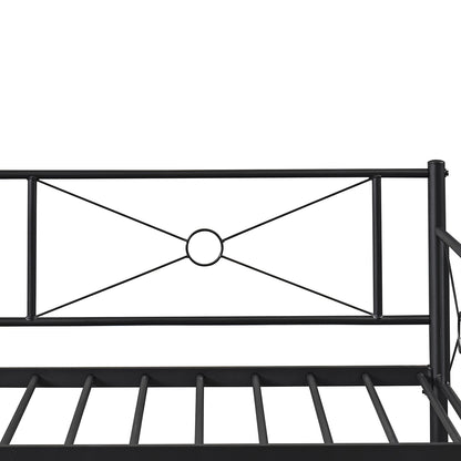 Καναπές Κρεβάτι ArteLibre CIMARRON Μαύρο Μέταλλο Για Στρώμα 90x190cm - Hippiehome.gr