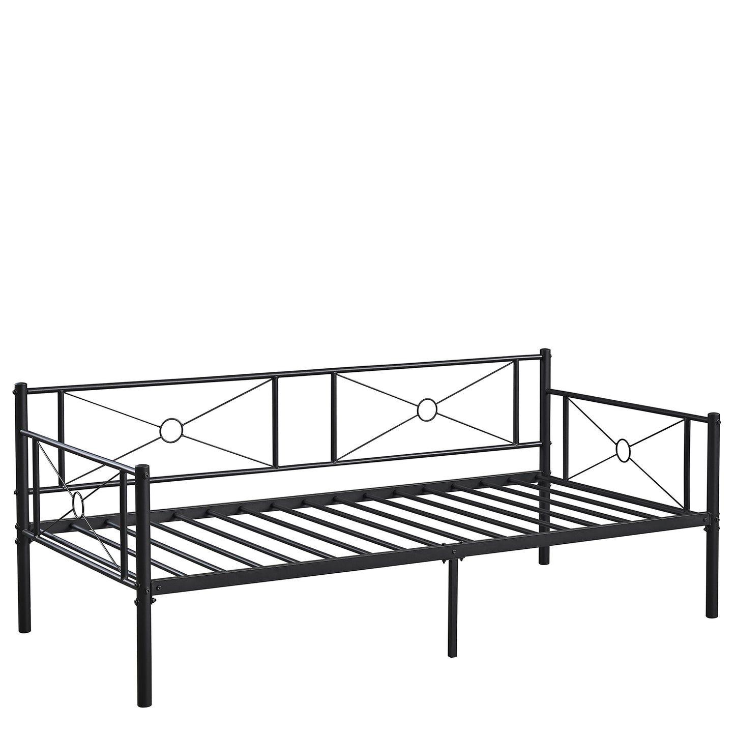 Καναπές Κρεβάτι ArteLibre CIMARRON Μαύρο Μέταλλο Για Στρώμα 90x190cm - Hippiehome.gr