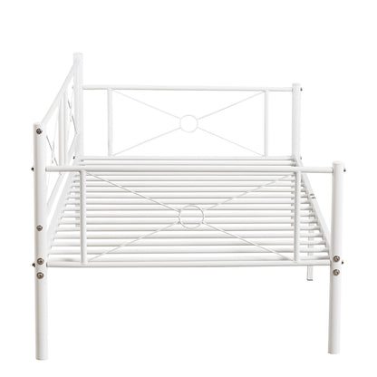 Καναπές Κρεβάτι ArteLibre CIMARRON Λευκό Μέταλλο Για Στρώμα 90x190cm - Hippiehome.gr