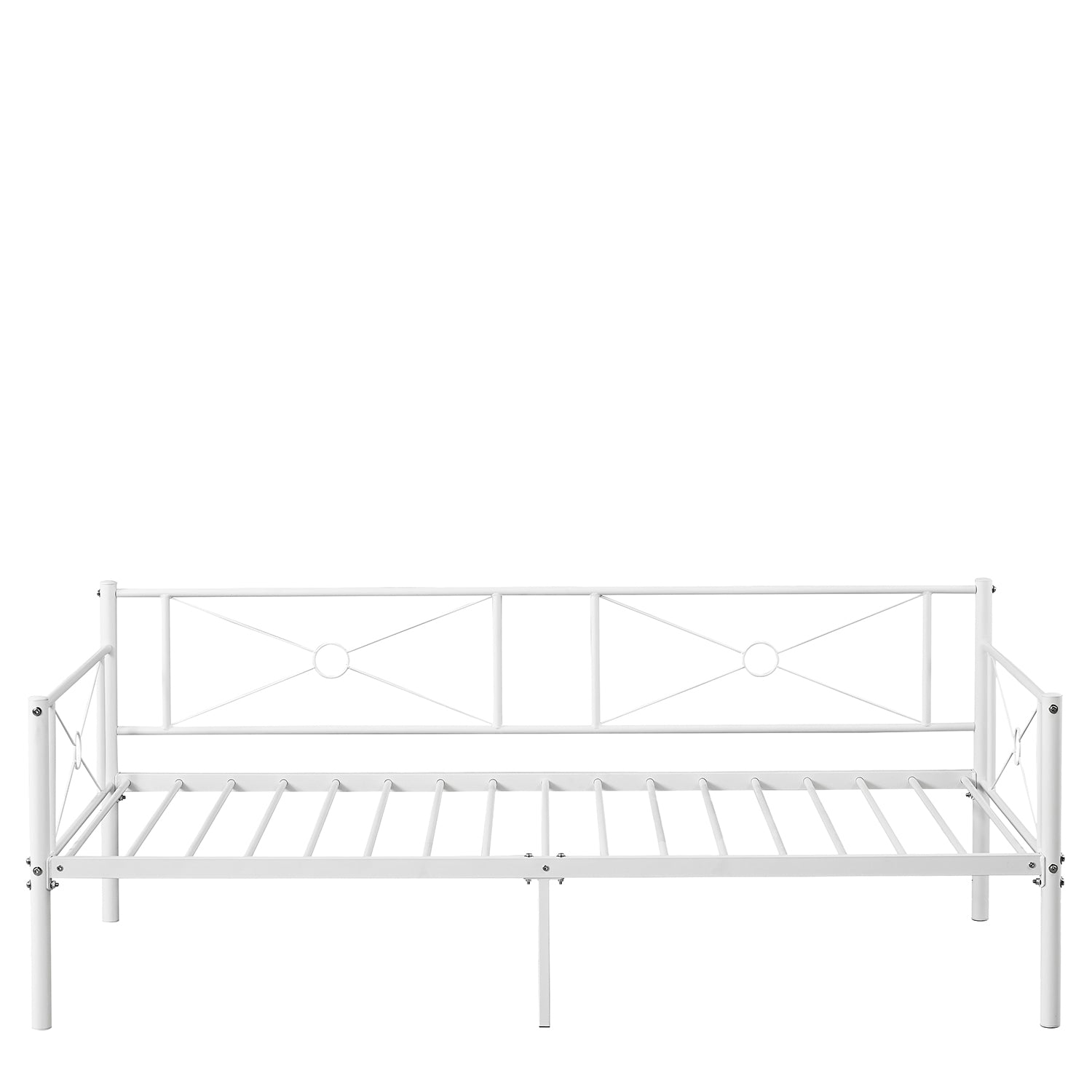 Καναπές Κρεβάτι ArteLibre CIMARRON Λευκό Μέταλλο Για Στρώμα 90x190cm - Hippiehome.gr