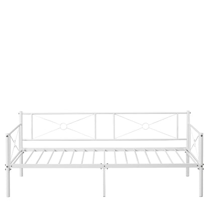 Καναπές Κρεβάτι ArteLibre CIMARRON Λευκό Μέταλλο Για Στρώμα 90x190cm - Hippiehome.gr