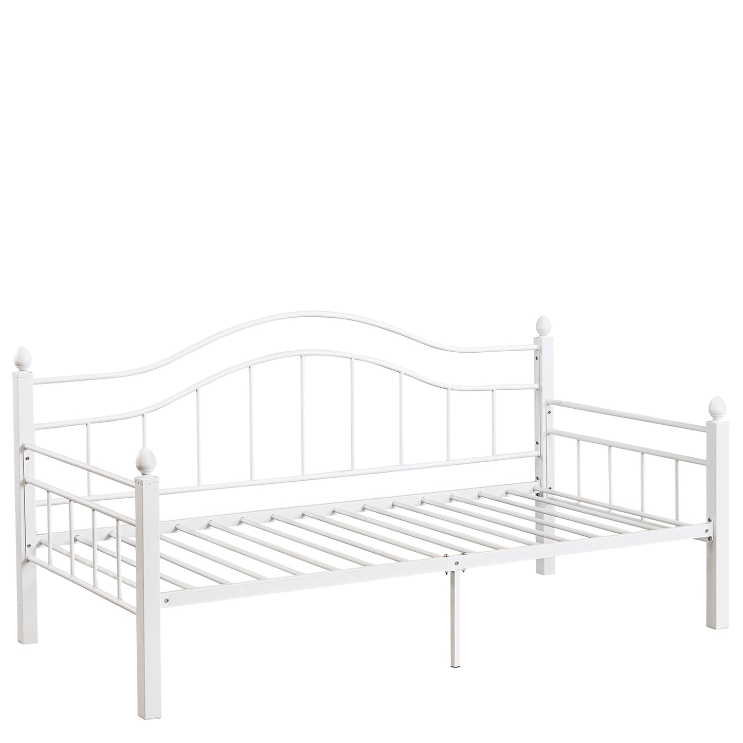 Καναπές Κρεβάτι ArteLibre PECOS Λευκό Μέταλλο Για Στρώμα 90x190cm - Hippiehome.gr