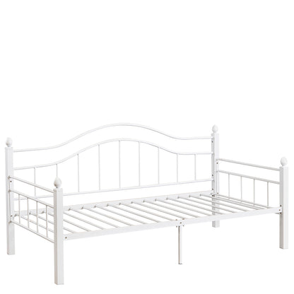 Καναπές Κρεβάτι ArteLibre PECOS Λευκό Μέταλλο Για Στρώμα 90x190cm - Hippiehome.gr