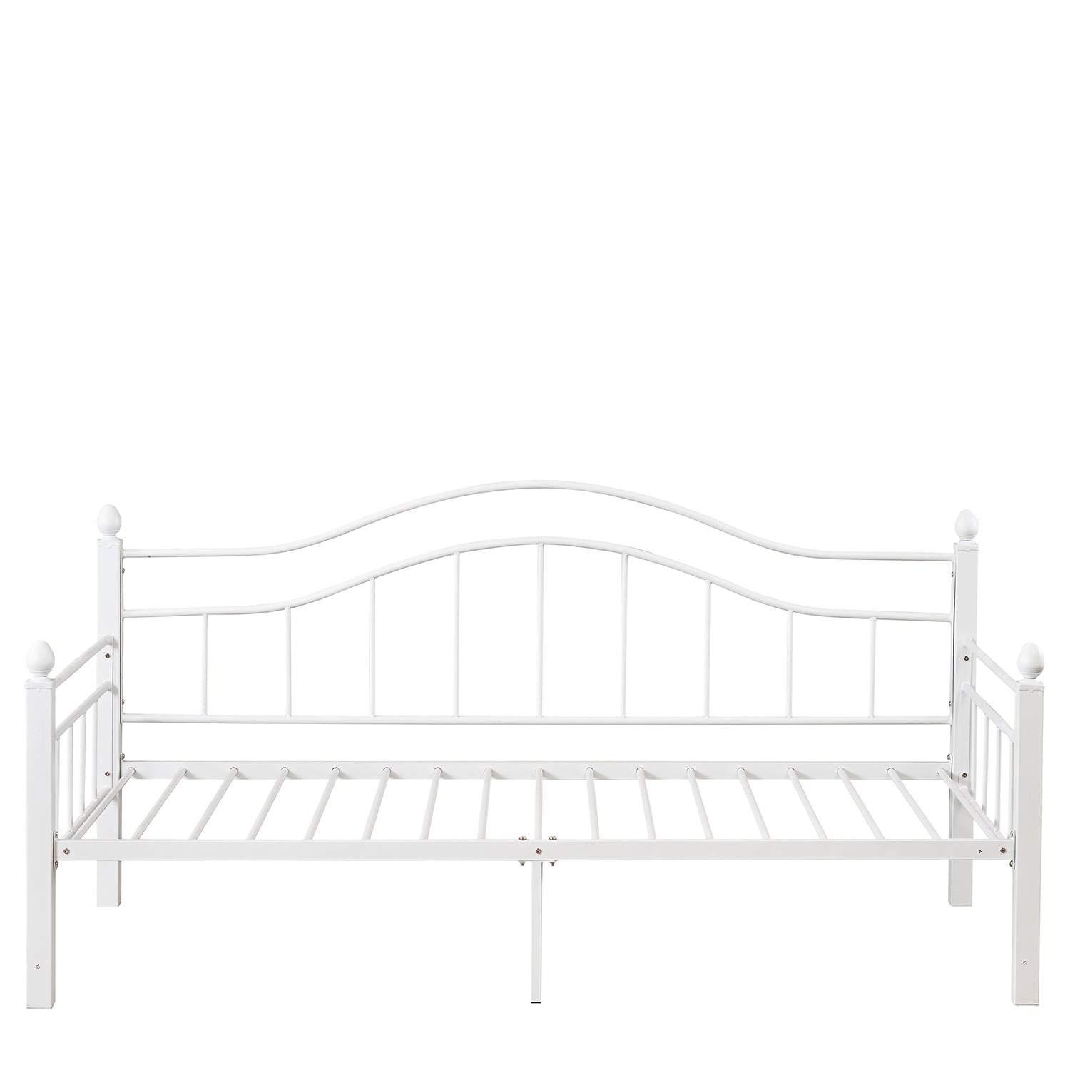 Καναπές Κρεβάτι ArteLibre PECOS Λευκό Μέταλλο Για Στρώμα 90x190cm - Hippiehome.gr