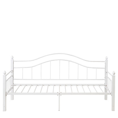 Καναπές Κρεβάτι ArteLibre PECOS Λευκό Μέταλλο Για Στρώμα 90x190cm - Hippiehome.gr