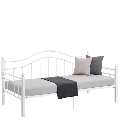 Καναπές Κρεβάτι ArteLibre PECOS Λευκό Μέταλλο Για Στρώμα 90x190cm - Hippiehome.gr