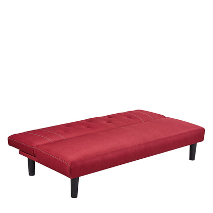 Καναπές Κρεβάτι ArteLibre ASTRI Κόκκινο 180x77x73cm - Hippiehome.gr