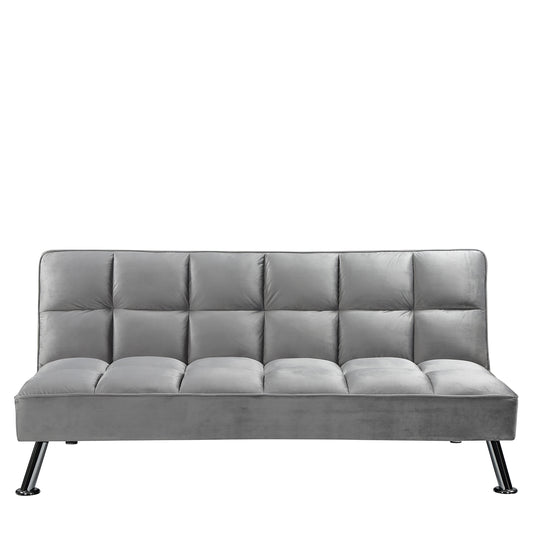 Καναπές Κρεβάτι ArteLibre ALIKA Ανοιχτό Γκρι 190x92x83cm - Hippiehome.gr