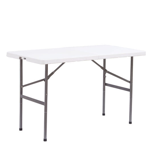Τραπέζι Catering ArteLibre LIME Πτυσσόμενο (Βαλίτσα) Λευκό/Γκρι HDPE/Μέταλλο 120x60x74cm - Hippiehome.gr