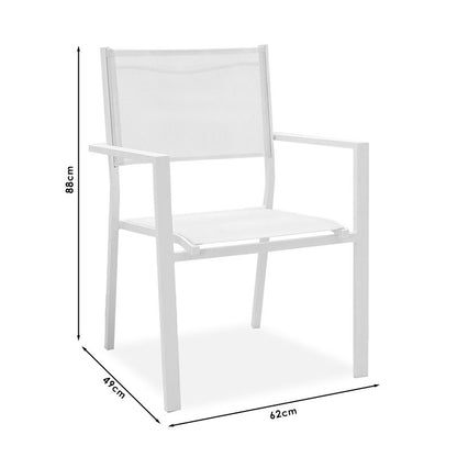 Τραπεζαρία Nares-Moly σετ 5τεμ pakoworld αλουμίνιο ανθρακί-textilene ανθρακί - Hippiehome.gr