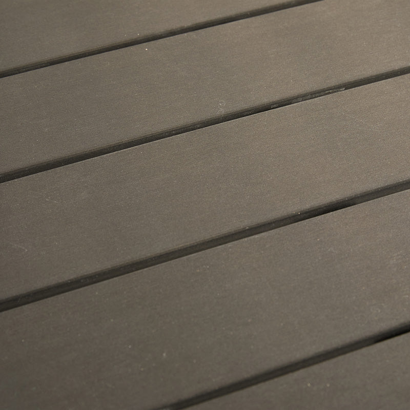 Τραπέζι Appa pakoworld αλουμίνιο και plywood σε ανθρακί απόχρωση Φ120x74εκ - Hippiehome.gr