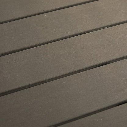 Τραπέζι Appa pakoworld αλουμίνιο και plywood σε ανθρακί απόχρωση Φ120x74εκ - Hippiehome.gr