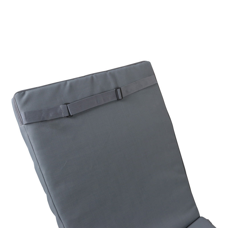 Μαξιλάρι Vertian pakoworld textilene σε ανθρακί απόχρωση 58x194x7εκ - Hippiehome.gr