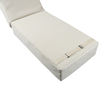 Μαξιλάρι Vertian pakoworld textilene σε μπεζ απόχρωση 58x194x20εκ - Hippiehome.gr