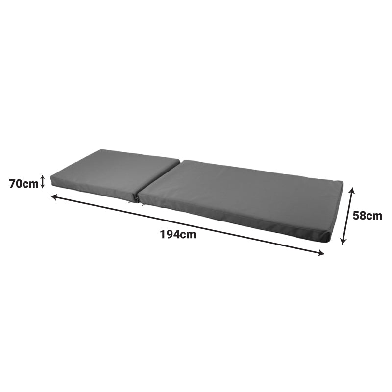 Μαξιλάρι Vertian pakoworld textilene σε μπεζ απόχρωση 58x194x20εκ - Hippiehome.gr