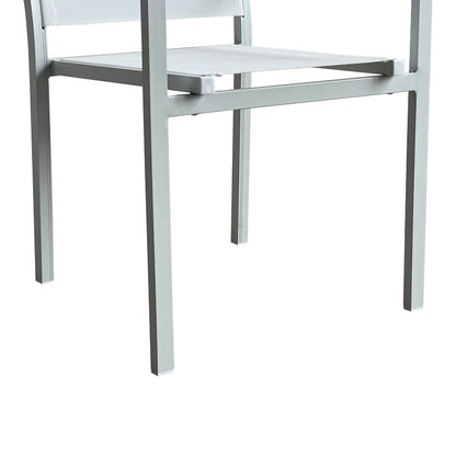 Πολυθρόνα Zacreta pakoworld αλουμίνιο-textilene σε λευκή απόχρωση 56x61x87.5εκ - Hippiehome.gr