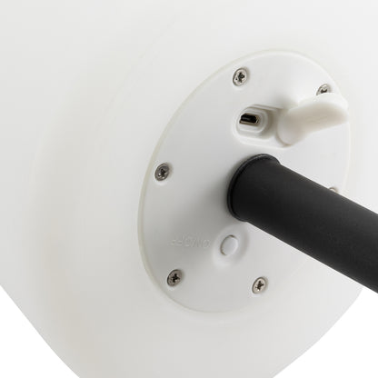 Επιτραπέζιο Φωτιστικό ArteLibre LED Φορητό MICHELLE Με Tag Μαύρο/Λευκό Μέταλλο/Πλαστικό 15.5x15.5x27.5cm - Hippiehome.gr