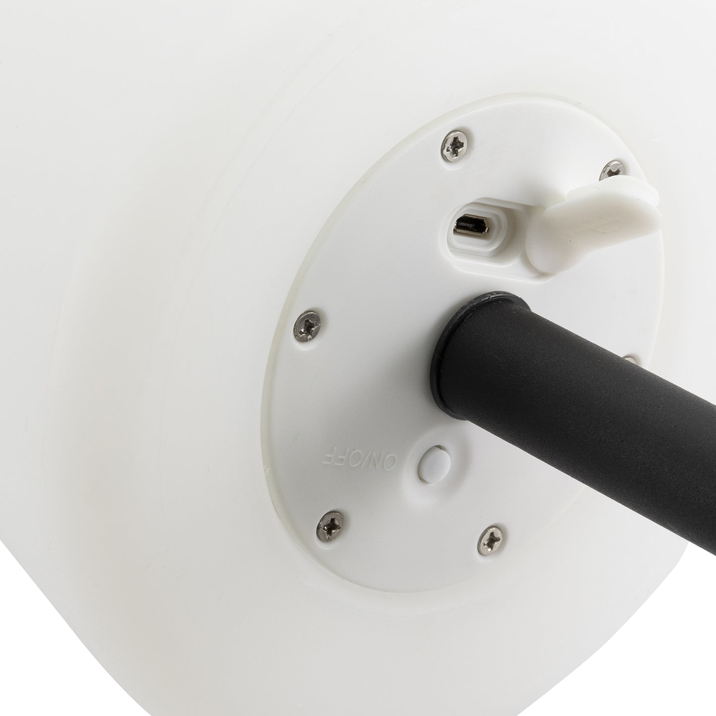 Επιτραπέζιο Φωτιστικό ArteLibre LED Φορητό MICHELLE Με Tag Μαύρο/Λευκό Μέταλλο/Πλαστικό 15.5x15.5x27.5cm - Hippiehome.gr